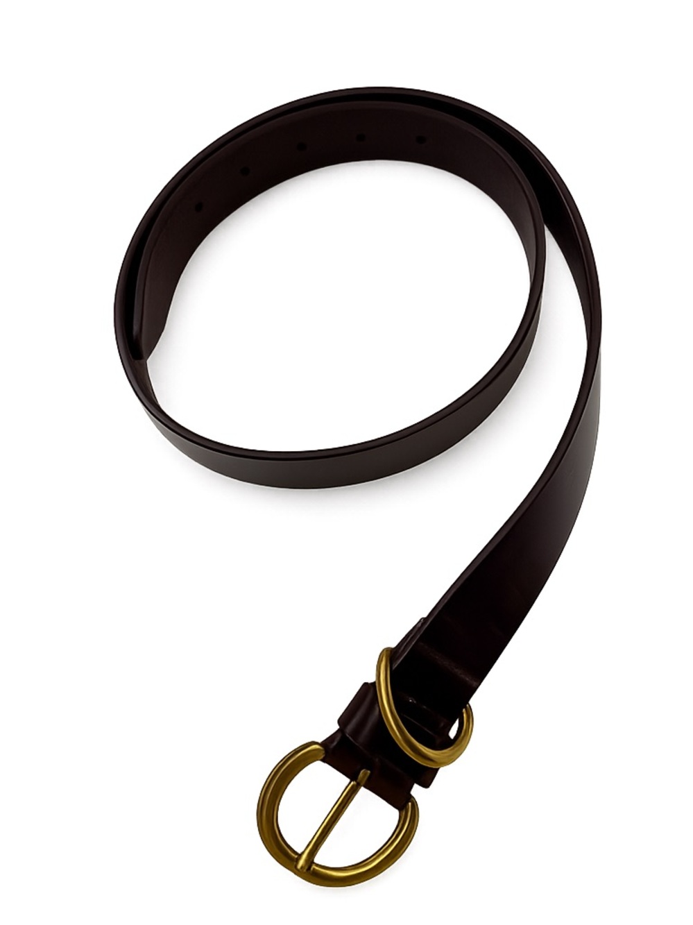 AMIEE LYNN Genuine Leather Belt Brown Brass Buckle Women’s Large Made In India - Picture 5 of 12